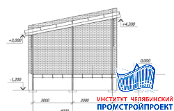 Склад газа на 80 баллонов 12х8м