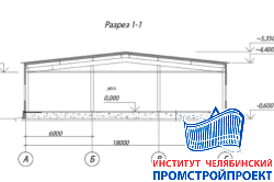 Здание столовой 18x60м