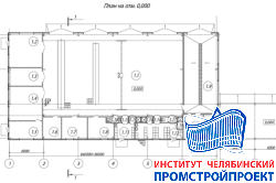 Гараж с мастерскими и площадка с навесами 18х36м