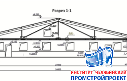 Свинокомплекс (свинарник на 928 мест) 24,8х52,8м