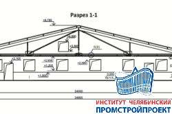 Свинокомплекс (свинарник на 928 мест) 24,8х52,8м