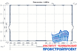 Проект бескрановое здание пролетом 24 м