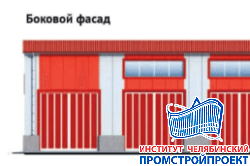 Гараж с мастерскими и площадка с навесами 18х36м
