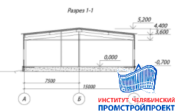 Здание столовой 15x29м