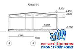 Здание столовой 15x29м