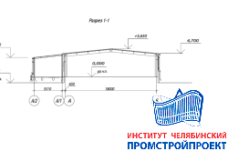 Закрытый материальный склад 18x60м
