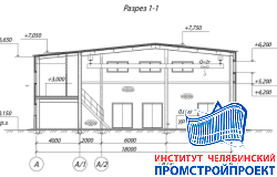 Гараж с мастерскими и площадка с навесами 18х36м