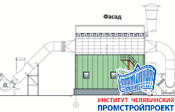 Здание газоотчистки 13,4х16,6 м