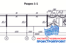 Здание АБК 30х42 м
