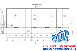 Закрытый материальный склад 18x60м